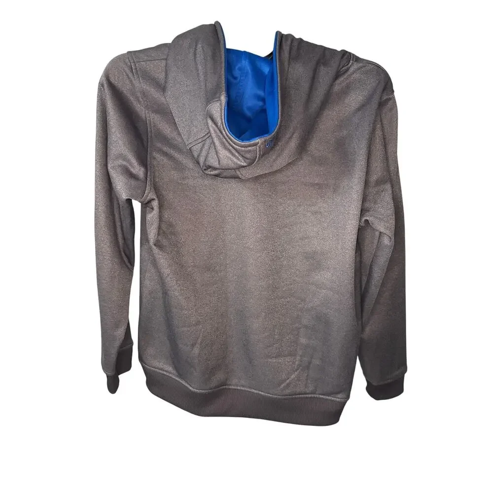 Under Armour Charcoal Hoodie with Vibrant Logo YXL Boys - Picture 2 of 5